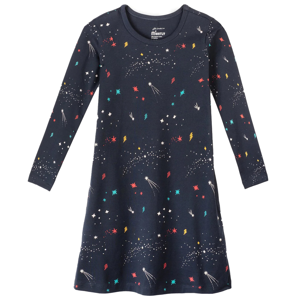 Mightly Girls Galaxy Dress size: 6-14 Years